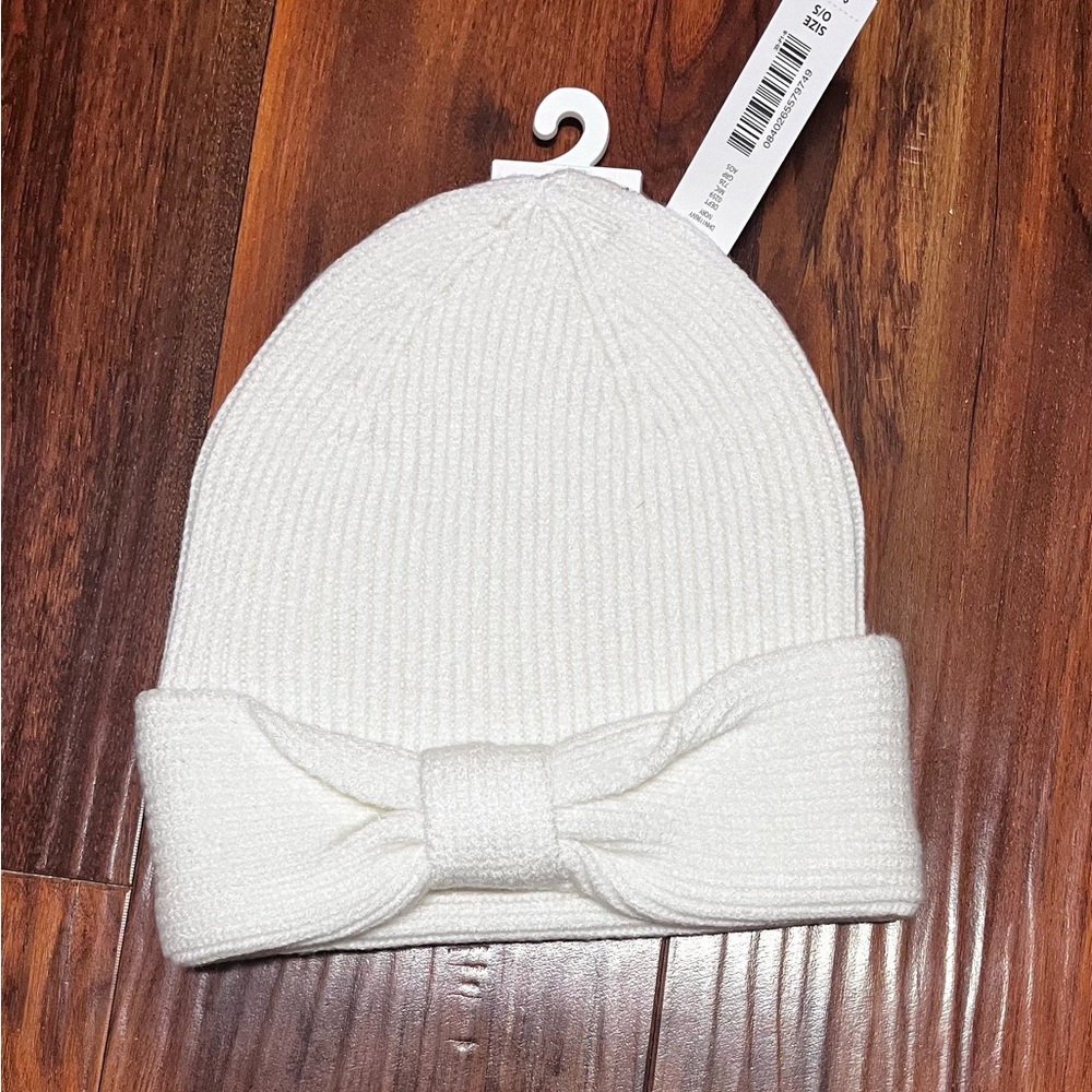 Ana and Ava Women’s Knit Beanie, white OS